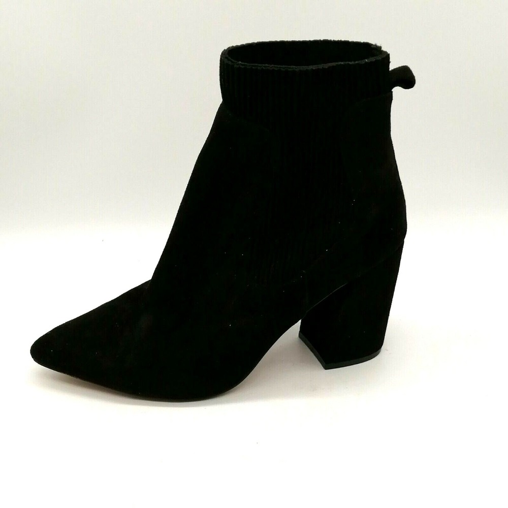 Steven‎ Shoes Womens Pull On Block Heel Ankle Boot Cushioned Insole Black 10